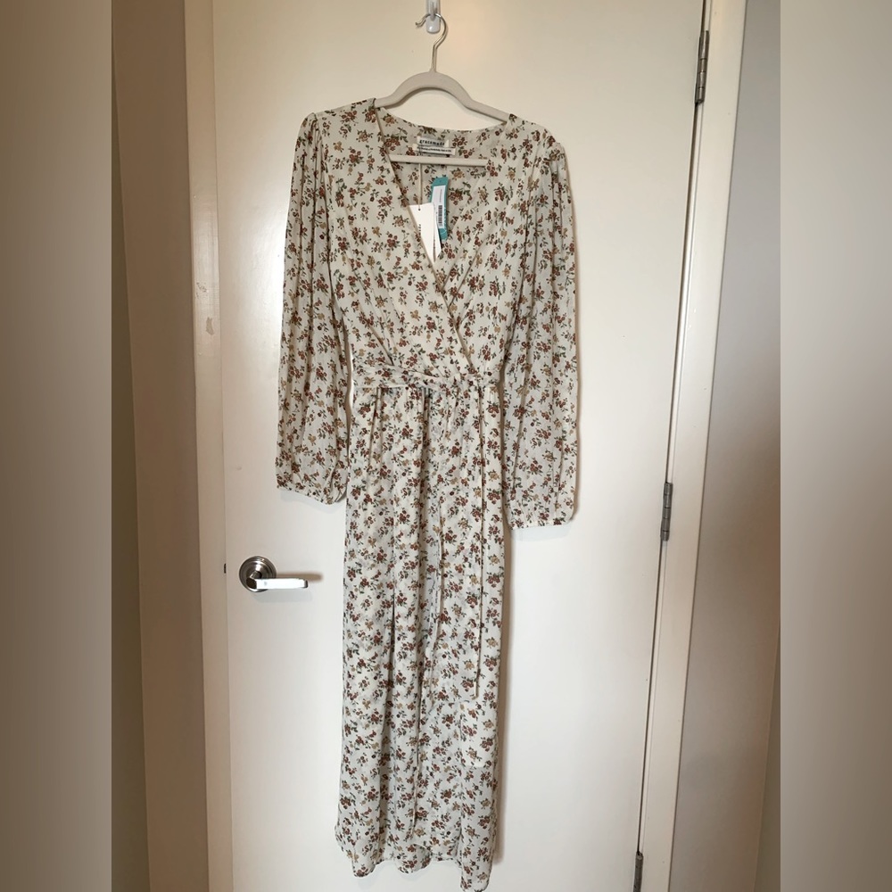 Gracemade Naomi Wrap floral maxi dress size XL